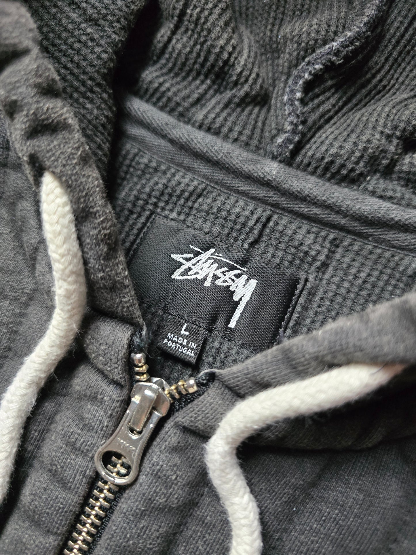 Stussy Vertical Quilted Thermal Lined Zip Hoodie (M/L)