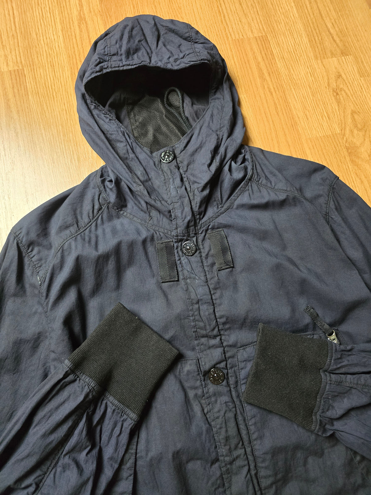 Stone Island Lightweight Mussola Gommata Hooded Bomber Jacket (M)