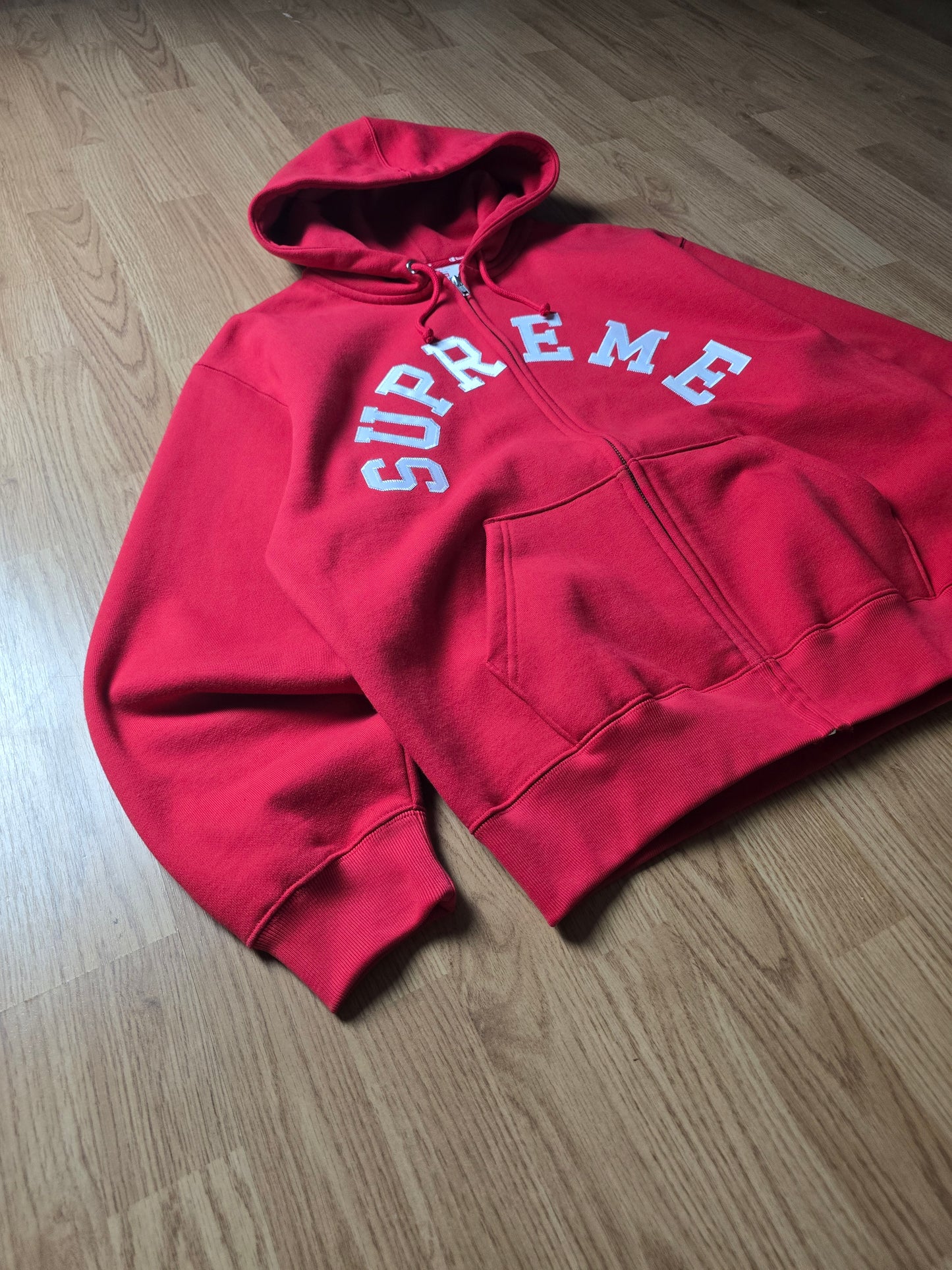 Supreme x Champion Arc Logo Zip Up Hoodie (M)