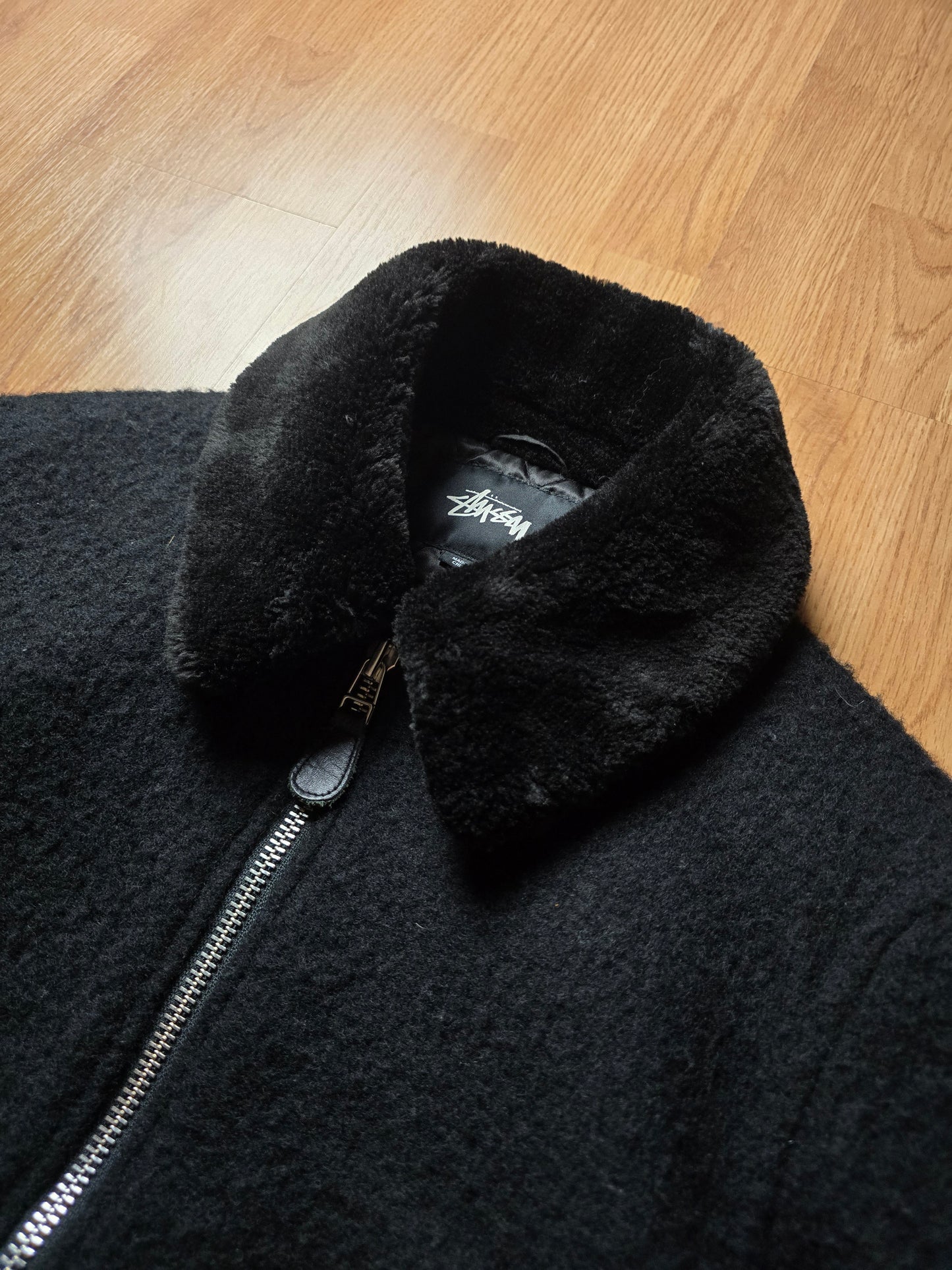 Stussy Wool B-10 Quilt Lined Bomber Jacket (M)