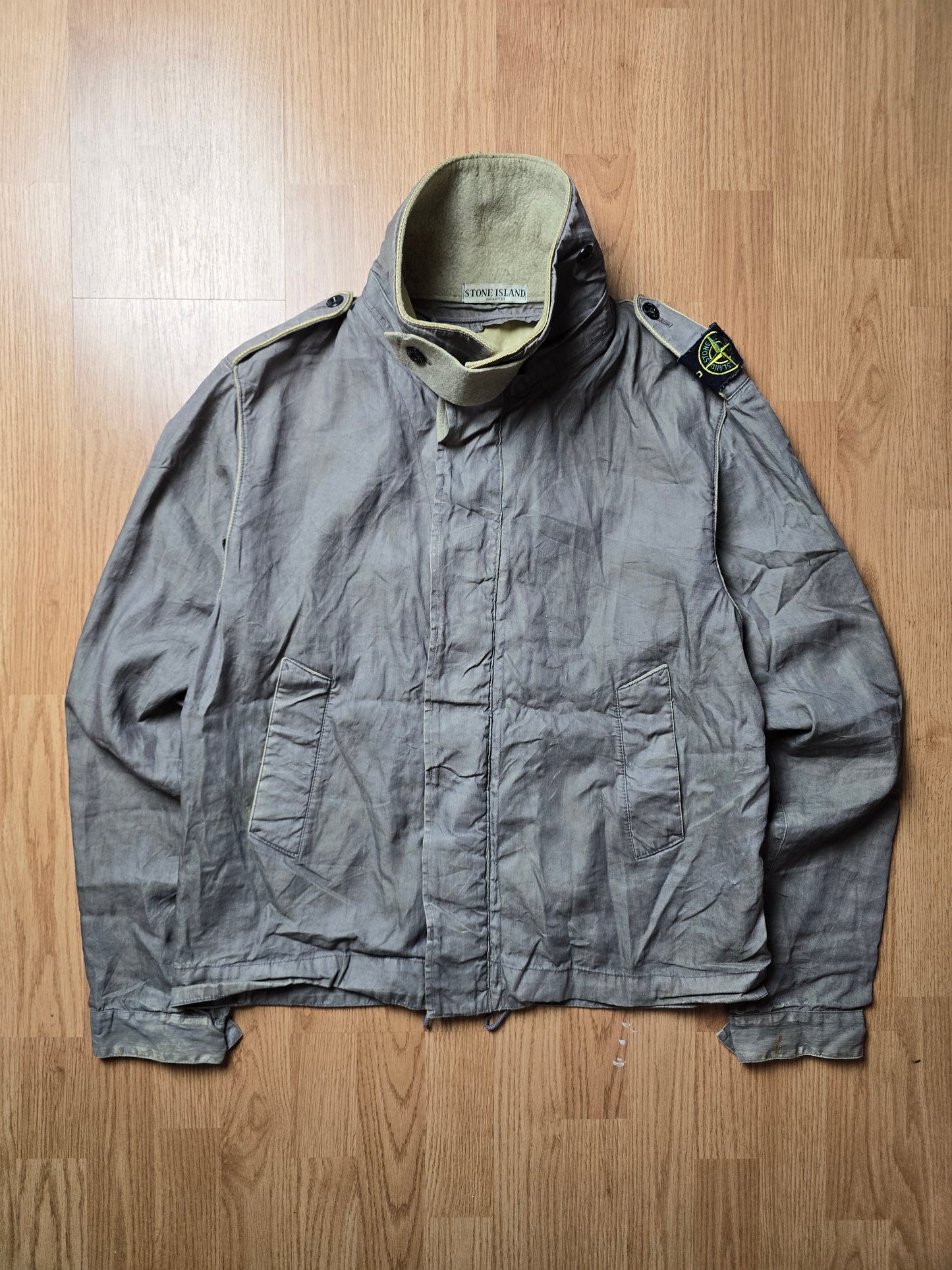 Stone Island AW06 Spalmatura Coated Lino Mix Dutch Rope Jacket (L/M)