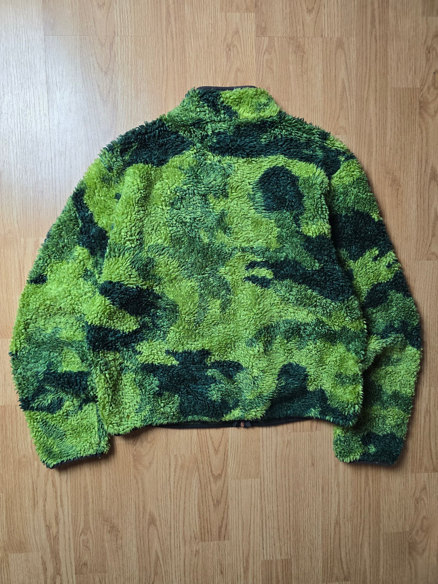 Evisu Deep Sherpa Pile Logo Camo Fleece Jacket (M)