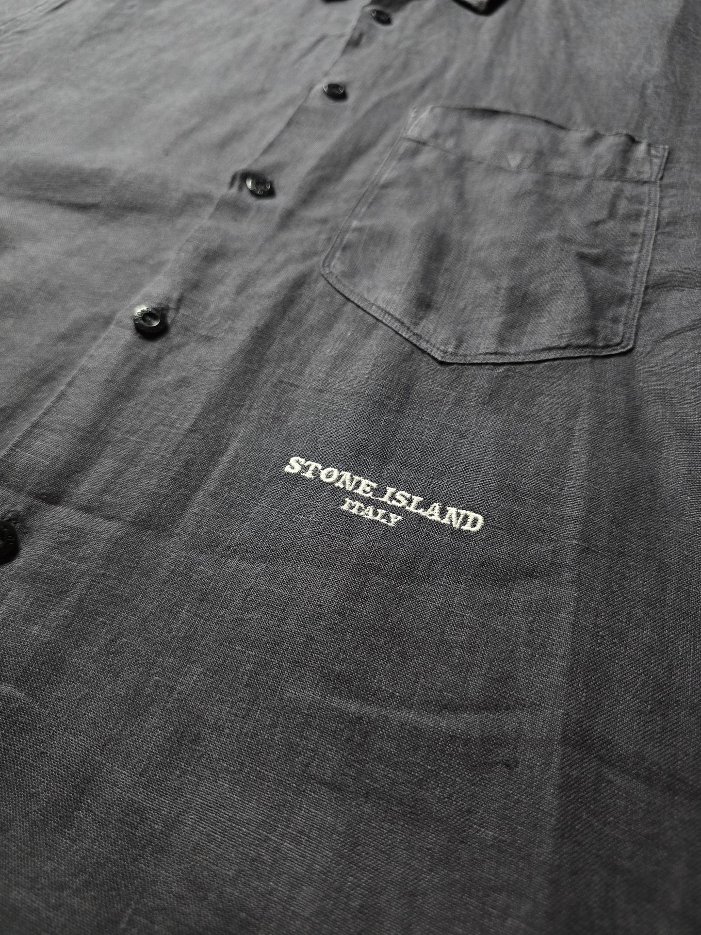 Vintage Stone Island Linen/Lino Flax SS Button Shirt (M/L)