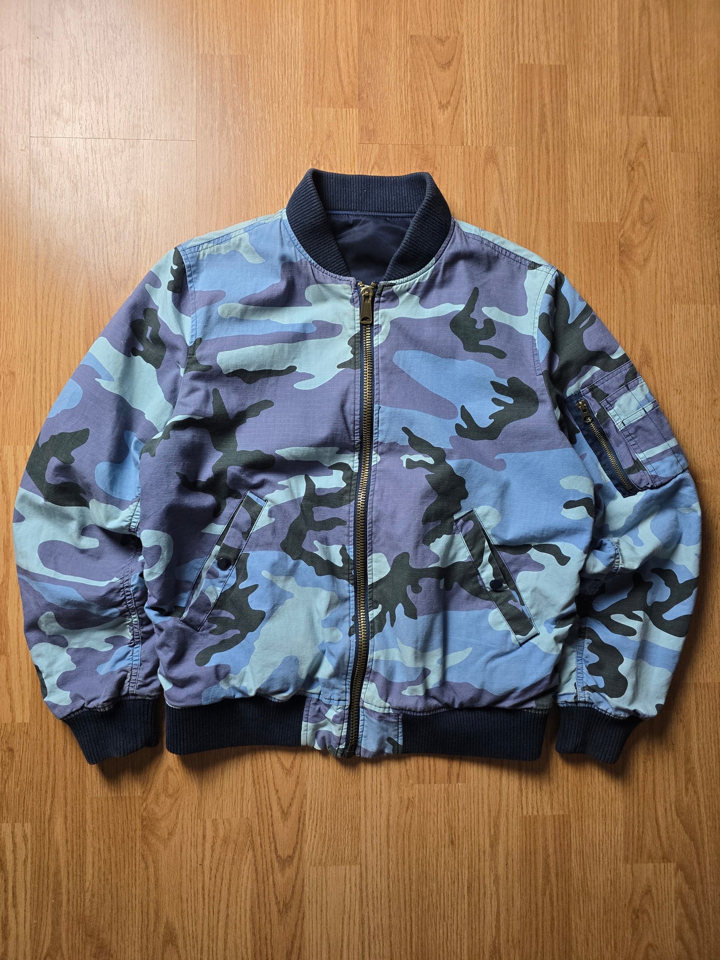 Supreme Reversible MA-1 Cotton Camo Bomber Jacket (M)