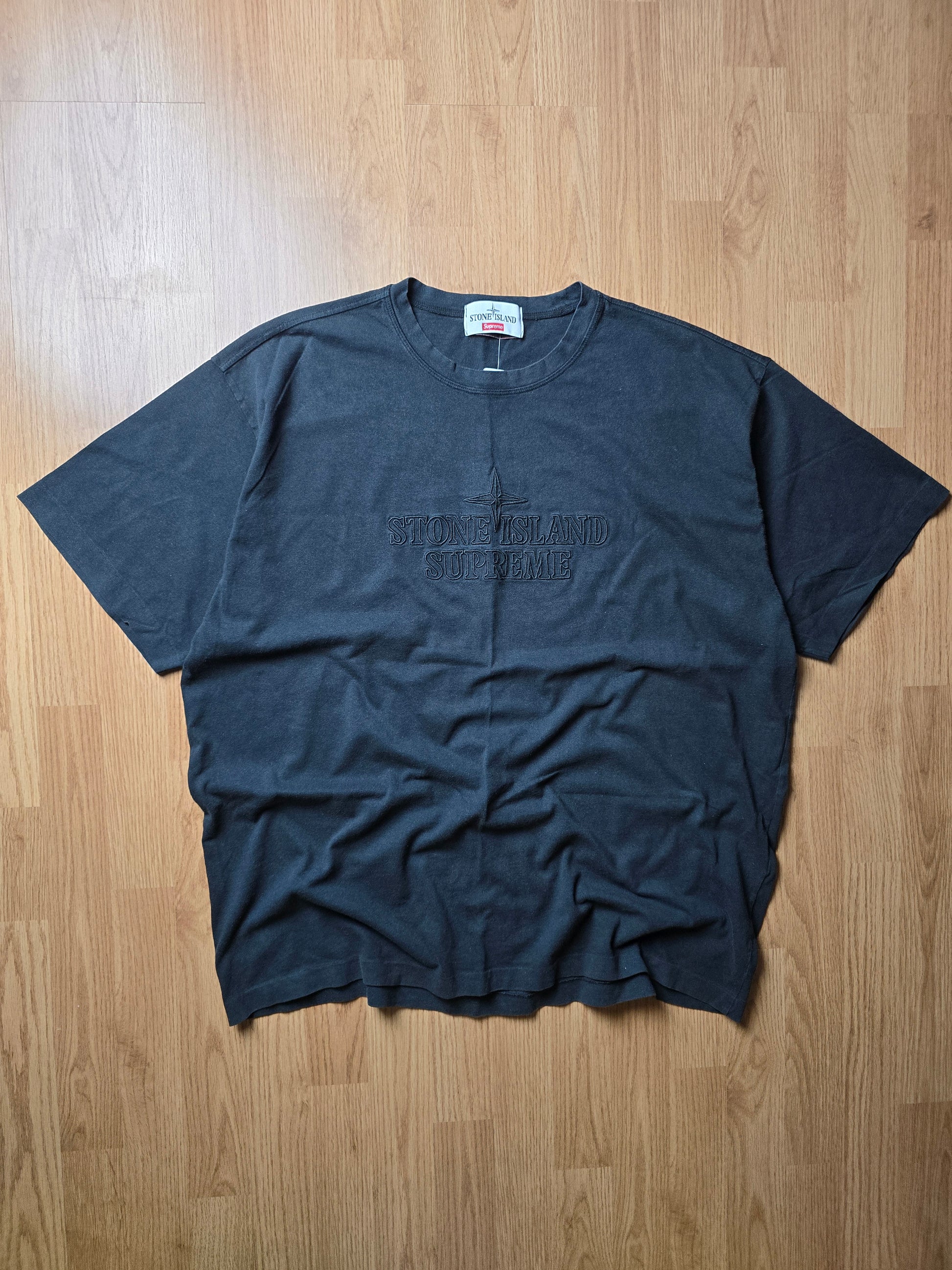 Supreme x Stone Island Embroidered Logo T-shirt (XL) – uniform