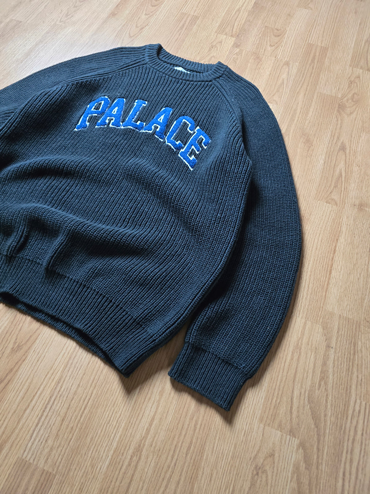Palace 'Collegiate Knit' Fisherman Style Sweater (XL)