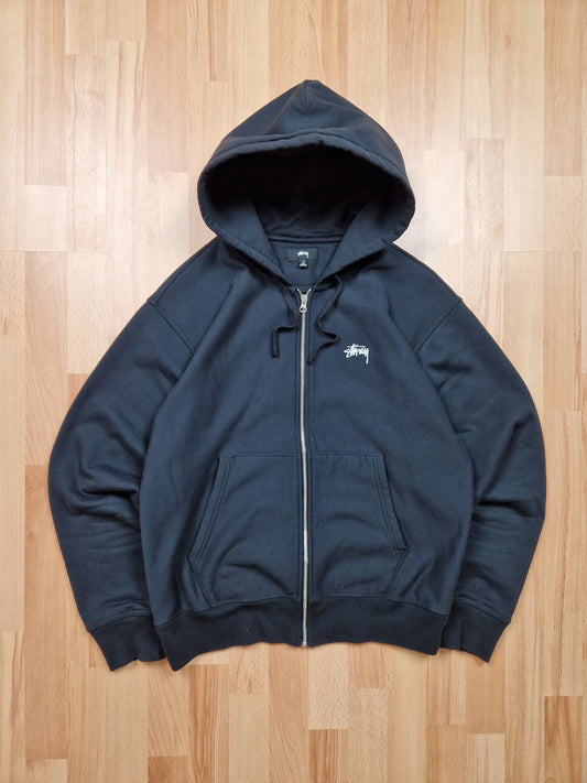 Stussy Stock Logo Zip Hoodie (M)