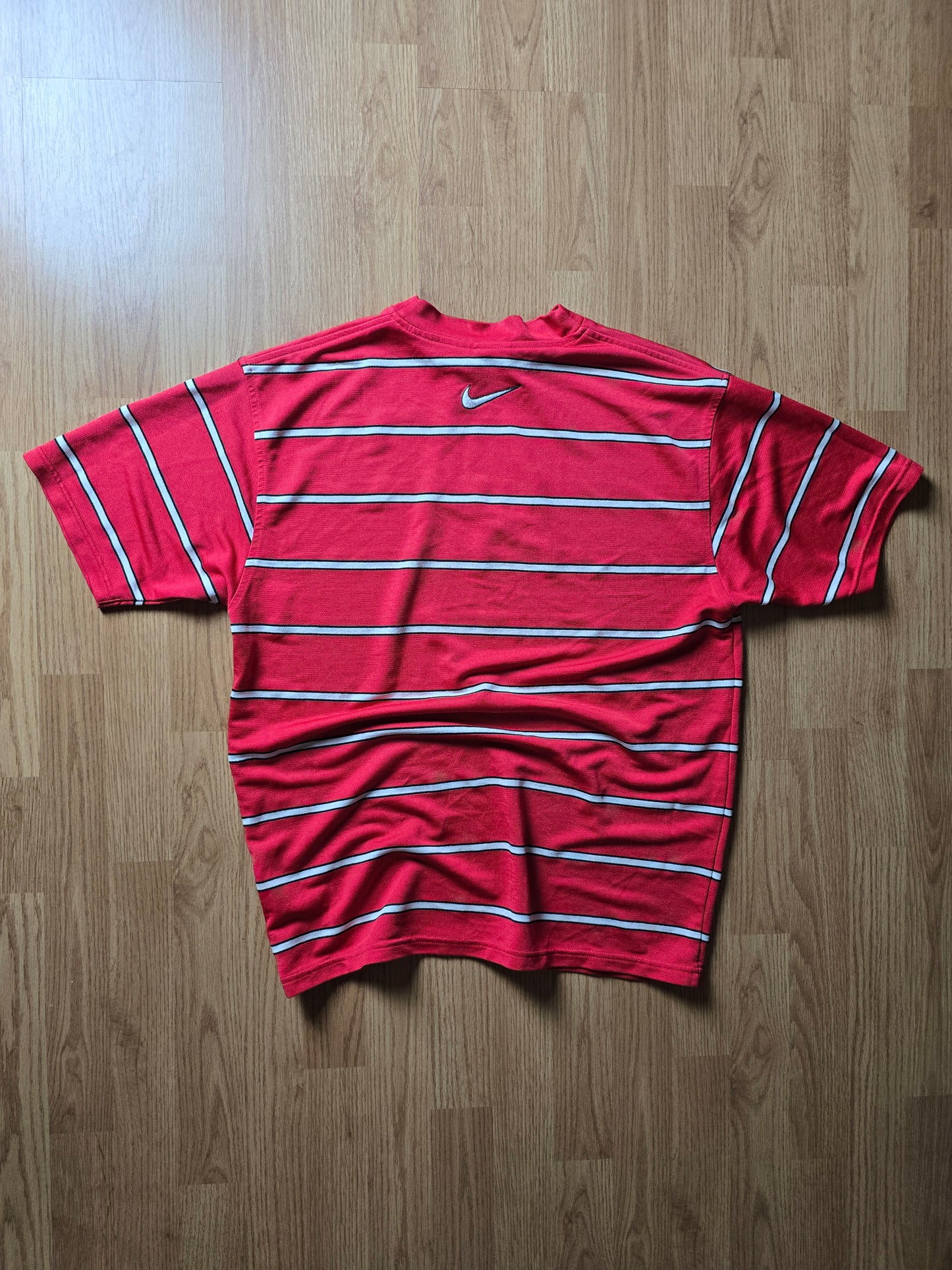 90s Nike Striped Sports Jersey (M)