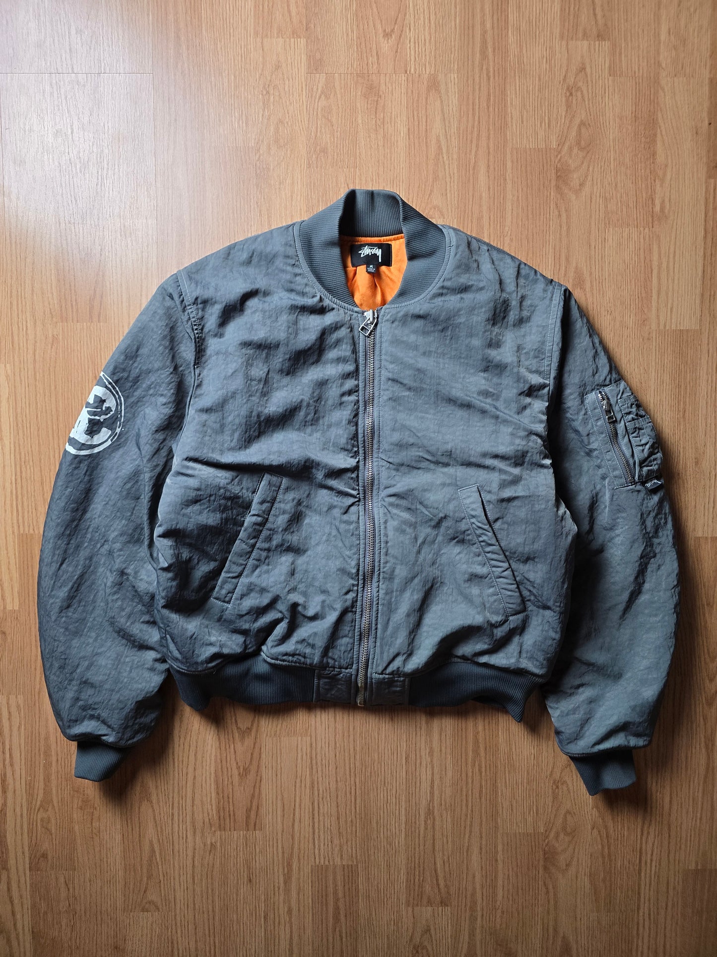 Stussy x Deviation Limited Edition MA-1 Bomber Jacket (M)