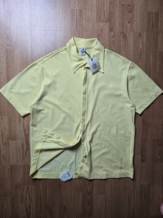 C.P. Company SS00 Cotton & Nylon Zip Polo Shirt (M)