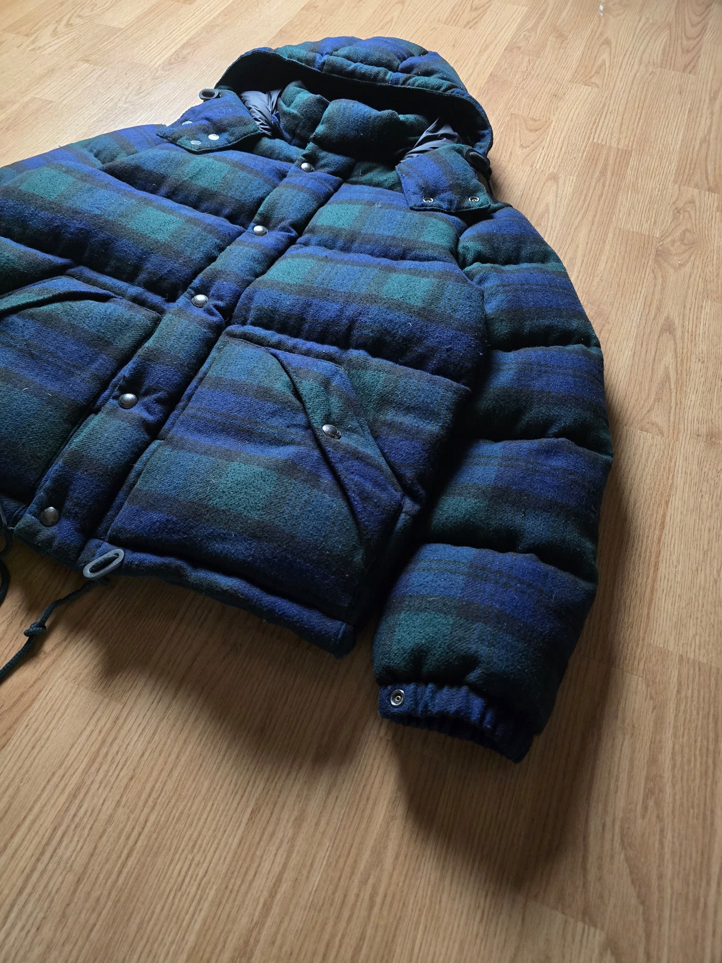 Ralph Lauren Wool Plaid Heavyweight Down Puffer Jacket (M/L)