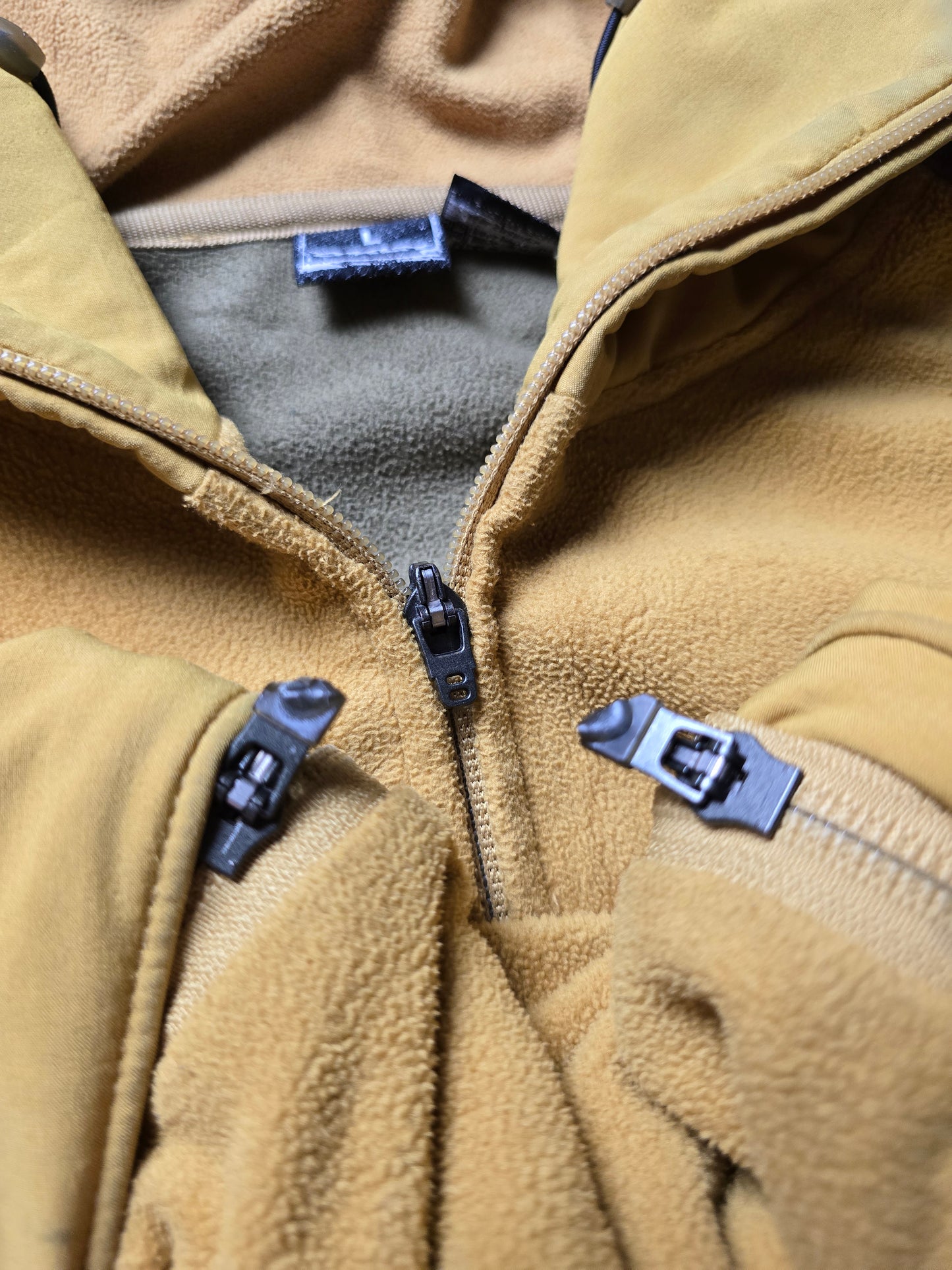 00s Oakley Zip-Up Technical Pannelled Fleece Hoodie (L)