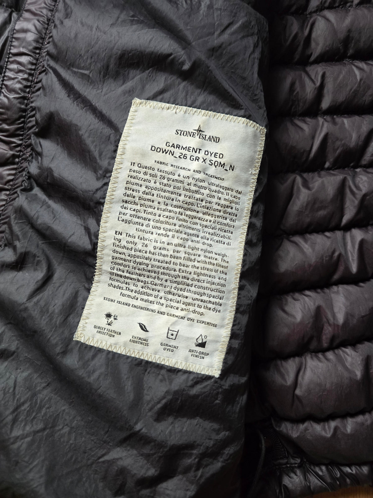 Stone Island Garment Dyed Ultralight Down Puffer Jacket (M/L)