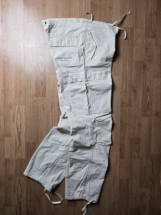 Vintage Stone Island Denims Baggy Technical Cargo Pants (34x33)