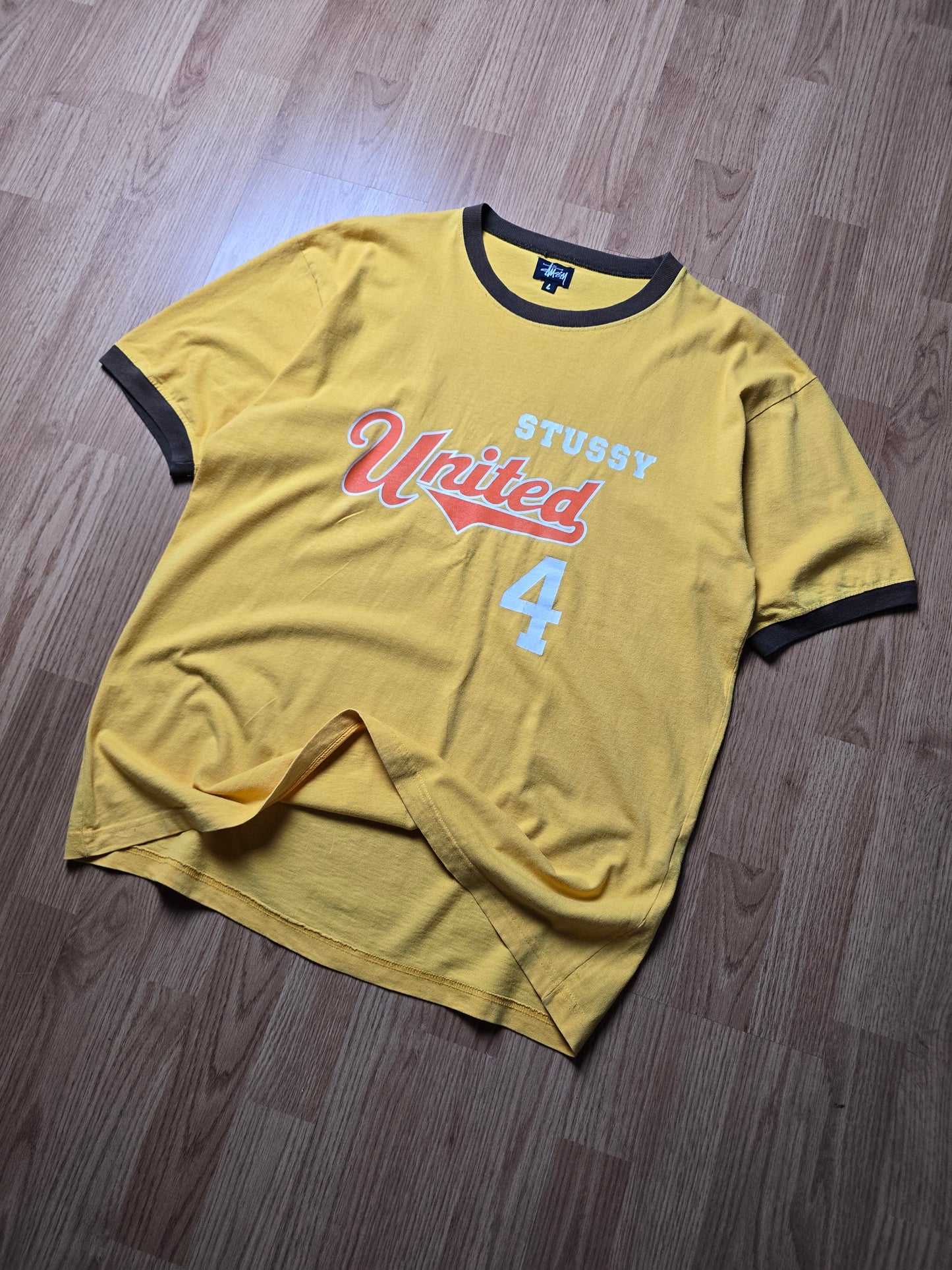 90s Stussy Sport Ringer Tee (L)