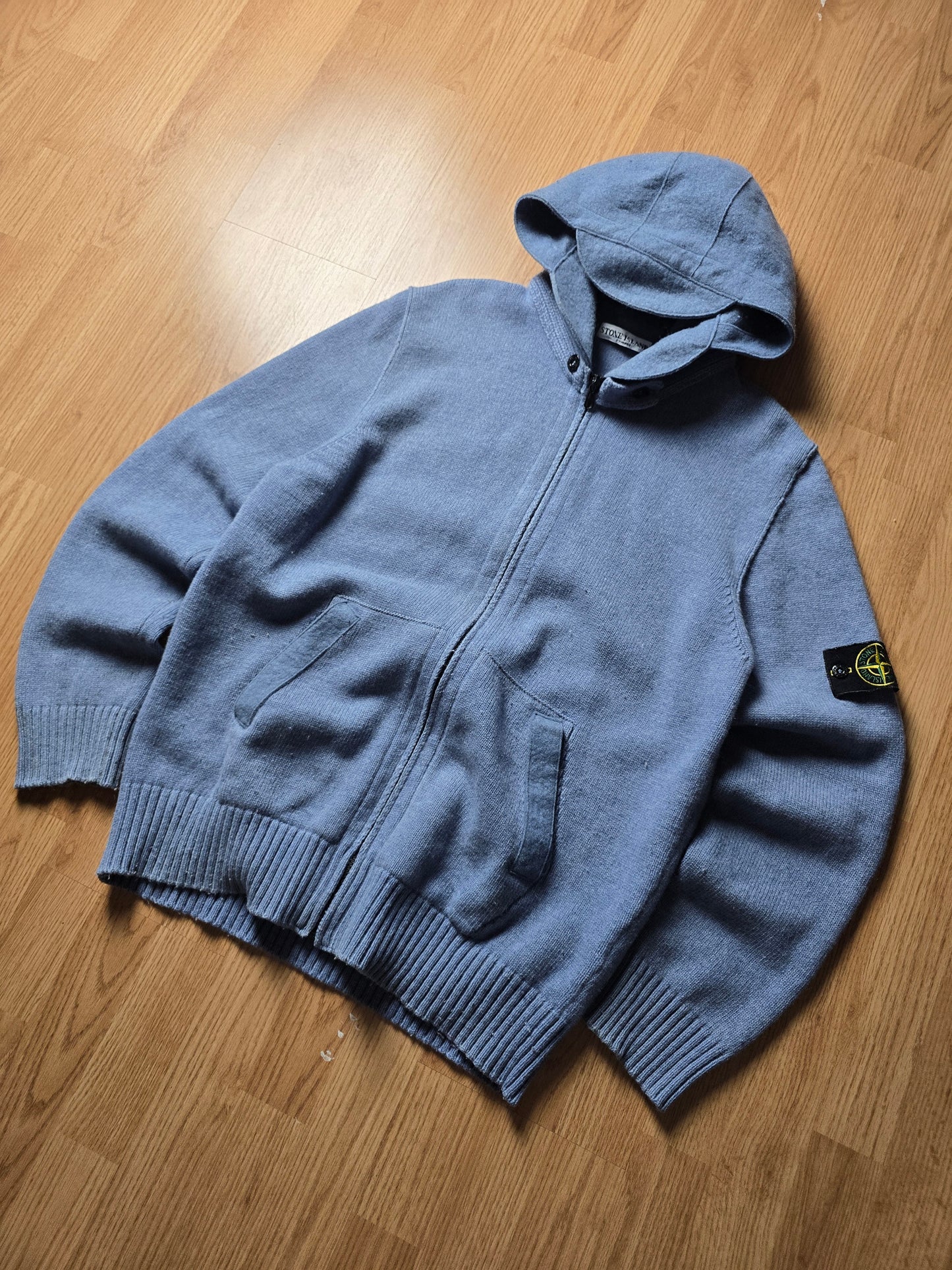 Stone Island AW10 Wool Knit Zip Hoodie (XL)