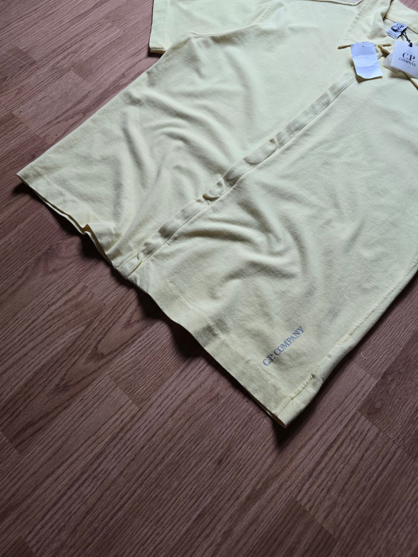 C.P. Company SS00 Cotton & Nylon Zip Polo Shirt (M)