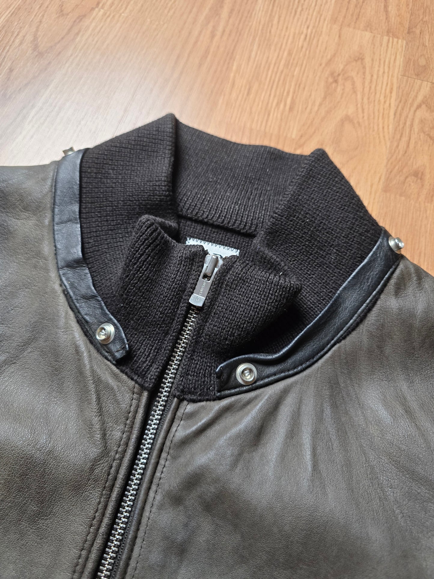 C.P. Company AW06 Leather & Wool Hybrid Jacket (M)