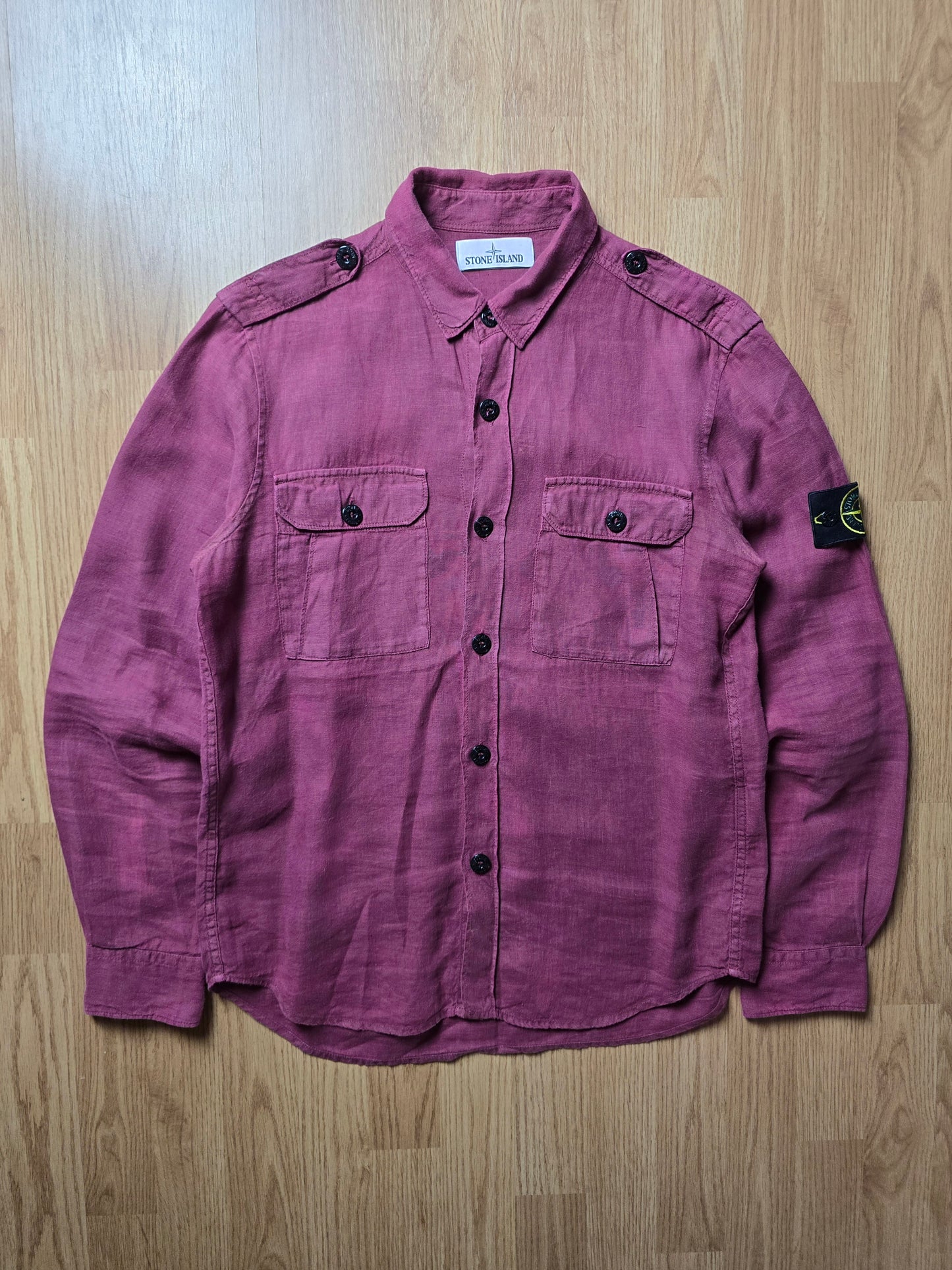 Vintage Stone Island Garment Dyed Linen LS Shirt (S/M)