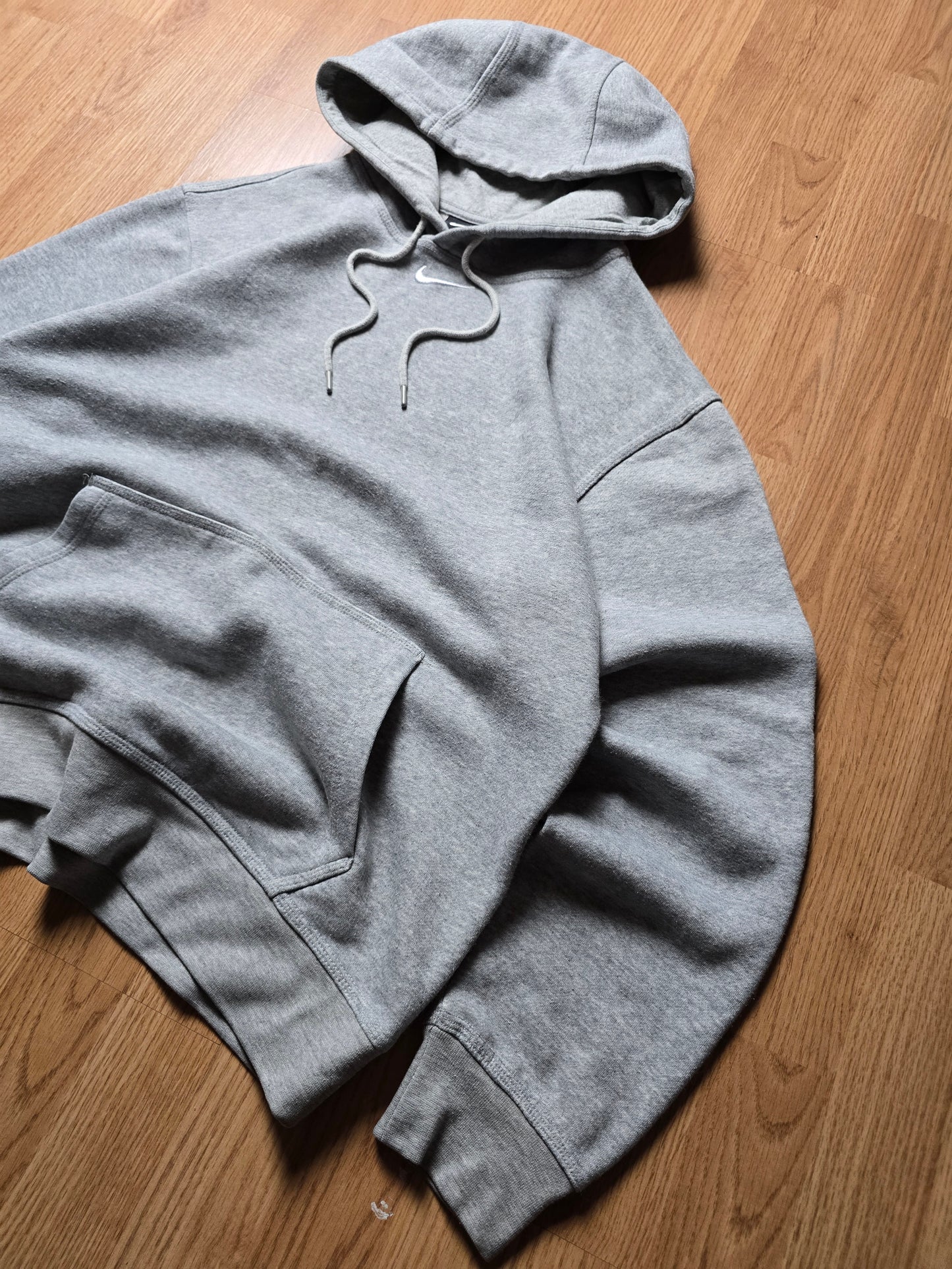 00s Nike Centre Swoosh Embroidered Hoodie (M)