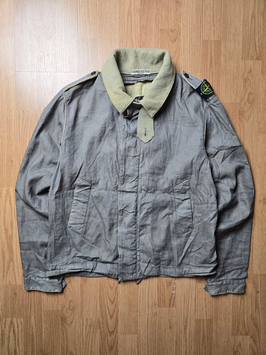 Stone Island AW06 Spalmatura Coated Lino Mix Dutch Rope Jacket (L/M)