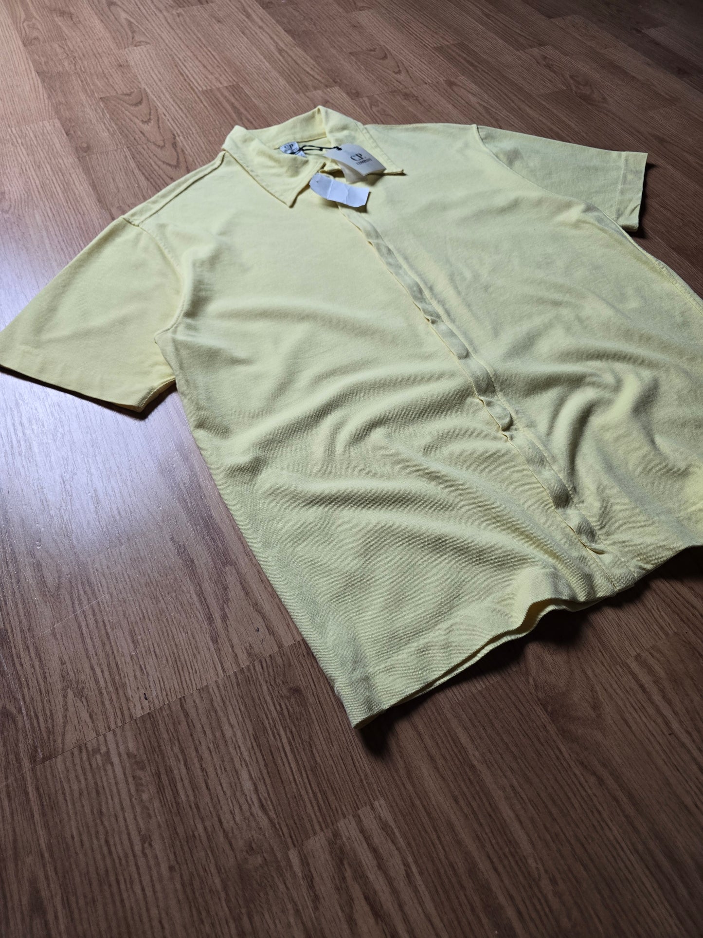 C.P. Company SS00 Cotton & Nylon Zip Polo Shirt (M)
