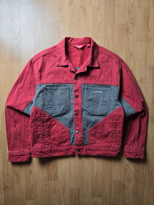 Supreme 2-Tone Paneled Denim Jacket (M)