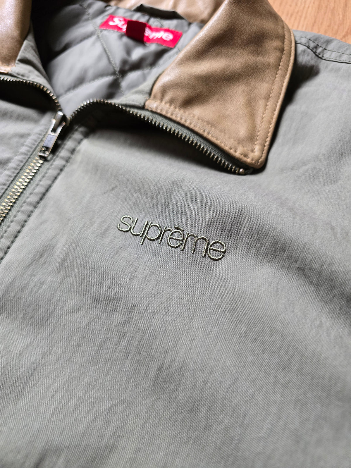 Supreme Leather Colar Utility Jacket (S/M)
