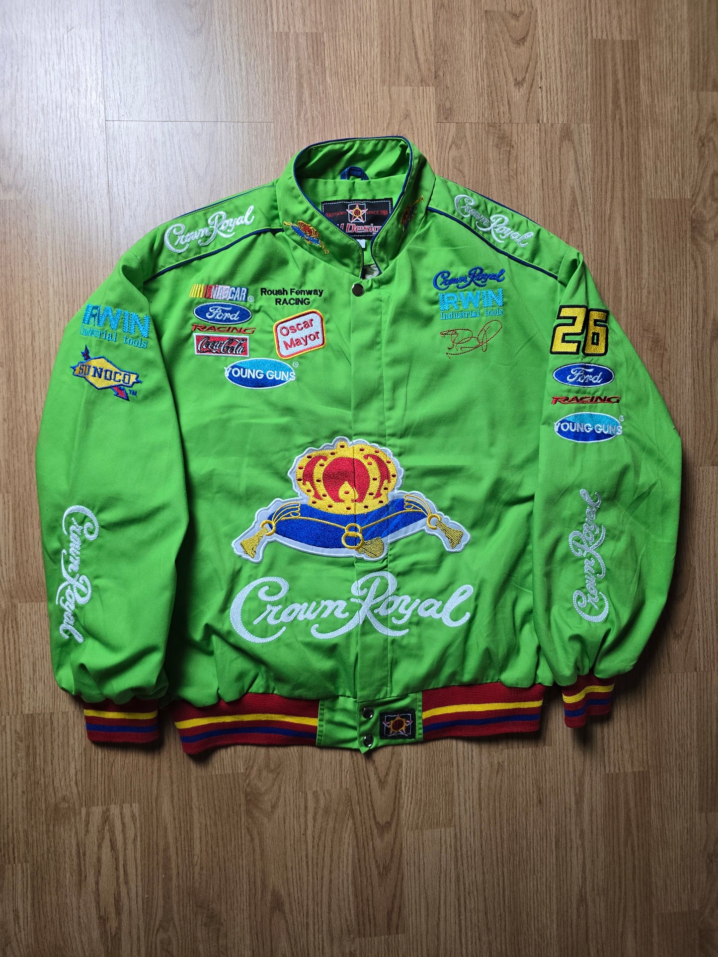 Vintage Crown Royal Nascar Racing Jacket (L)