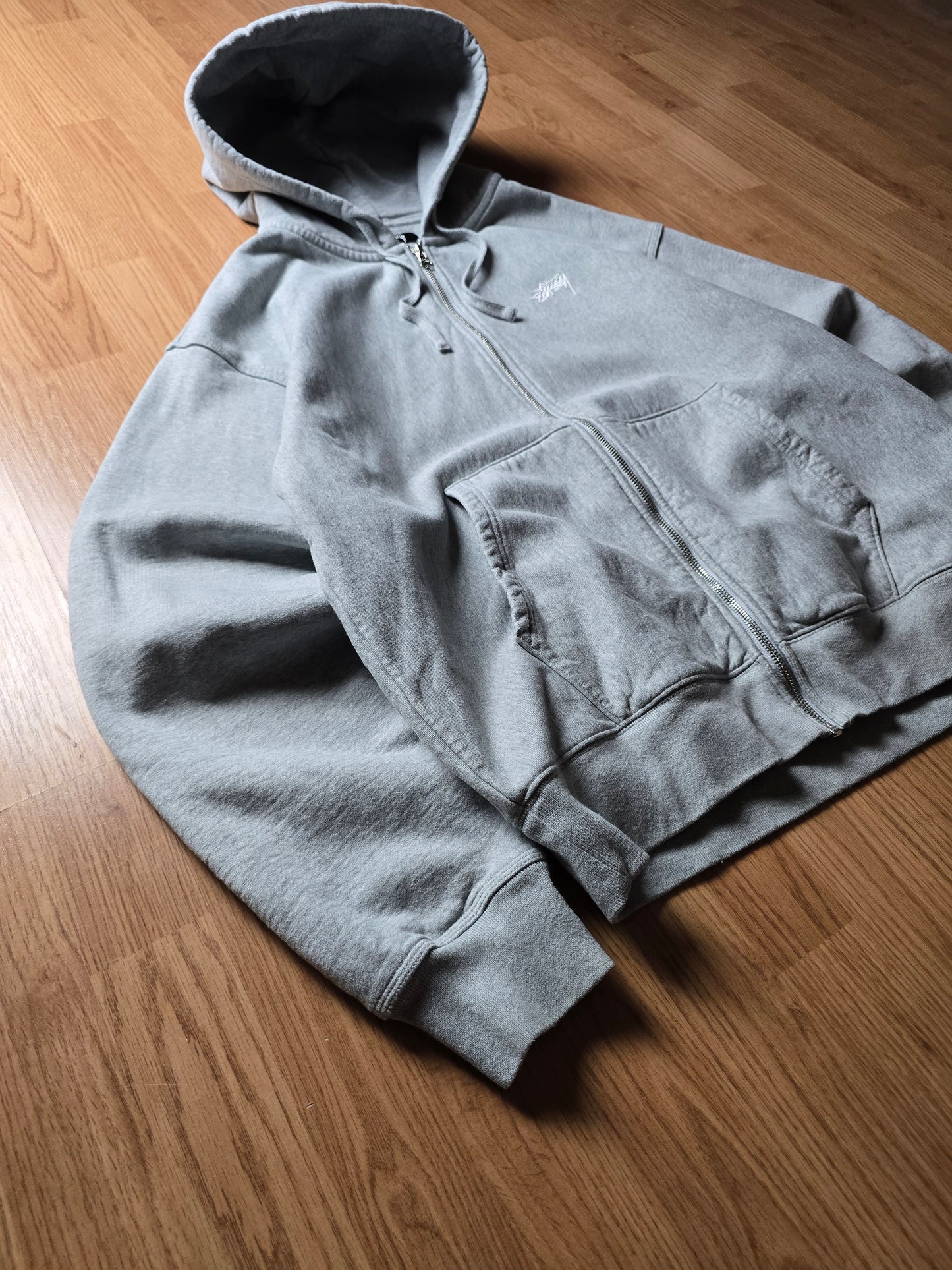 Stussy Stock Logo Zip Hoodie (XL)