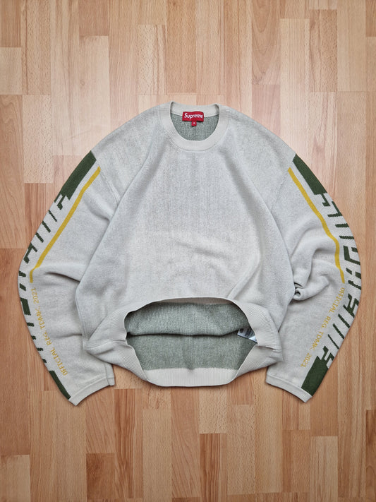 Supreme LTD Sleeve Stripe Knit Sweater (M)