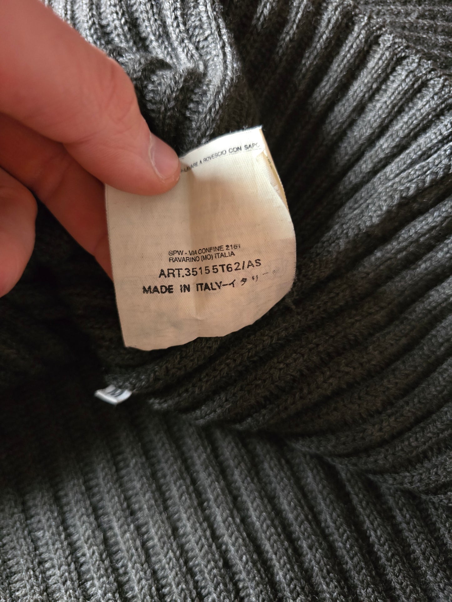 Stone Island AW01 Wool Zip Knitted Cardigan (M)