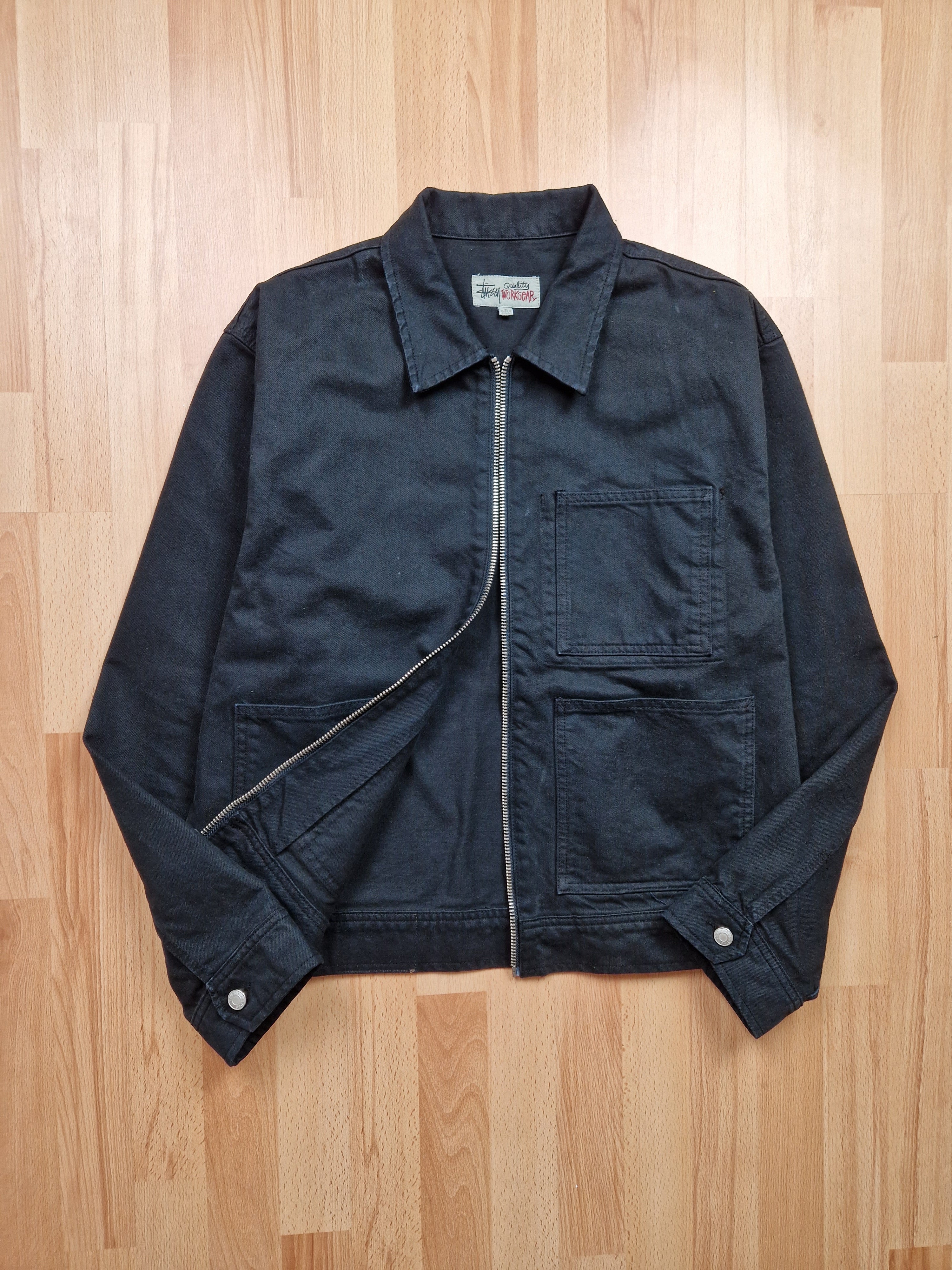 Stussy Overdyed Zip Work Jacket (L) – uniform.streetwear