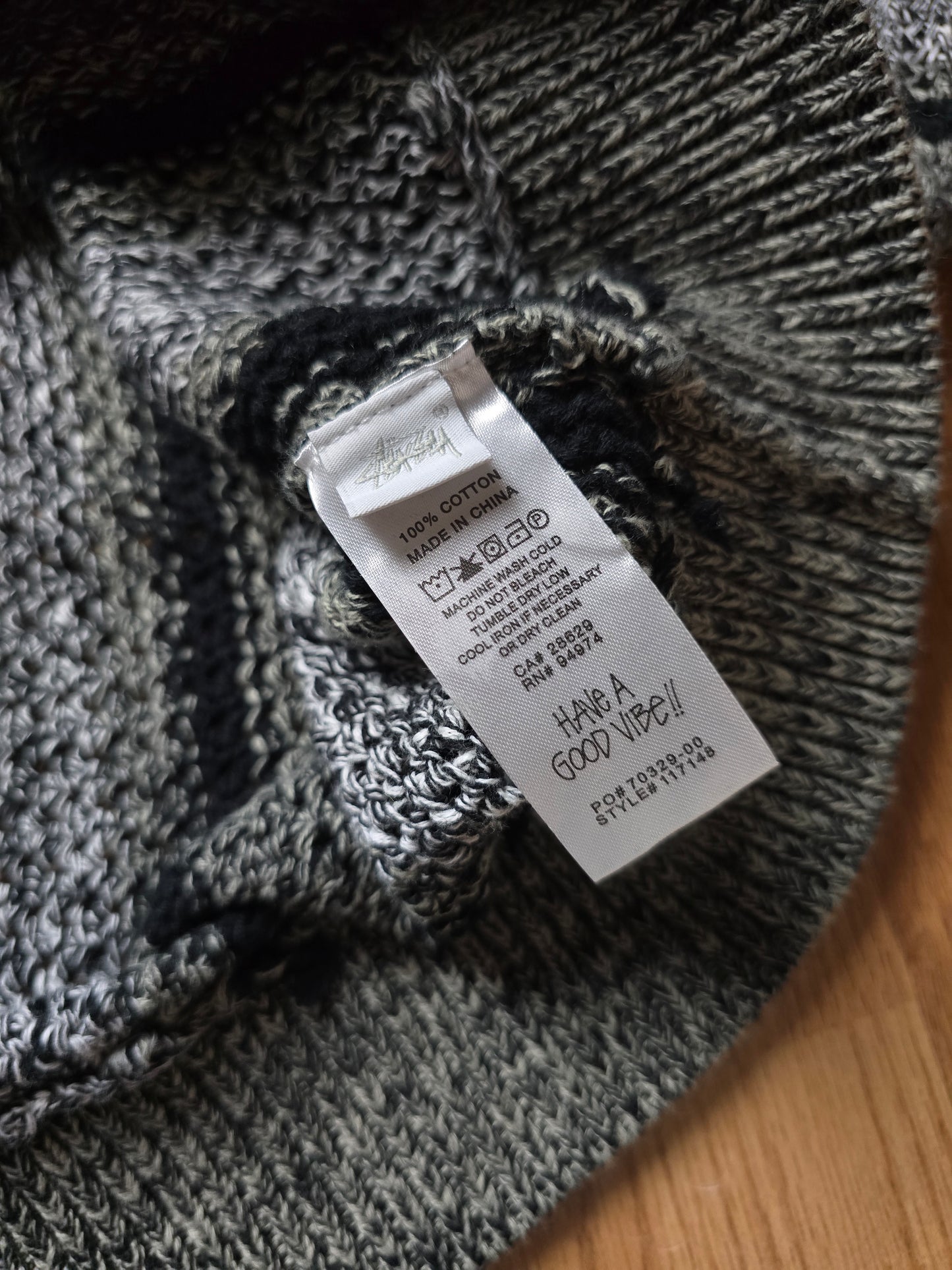 Stussy Baja Loose Gauge Striped Knit Sweater (M)