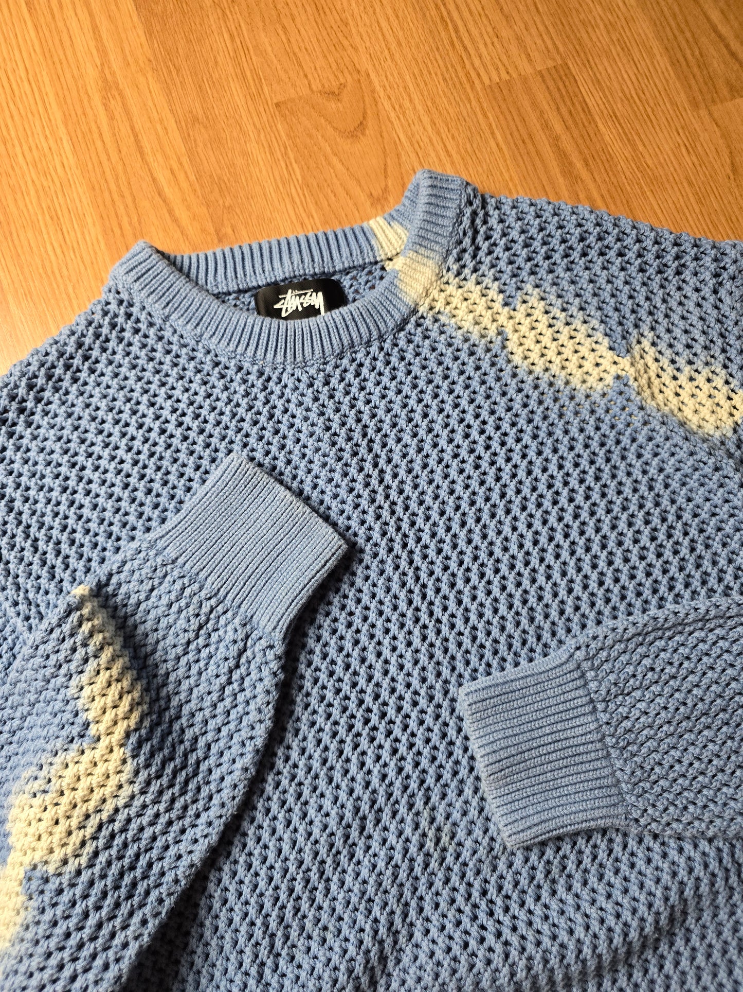 Stussy Pigment Dyed Loose Gauge Knit Sweater (L/XL)