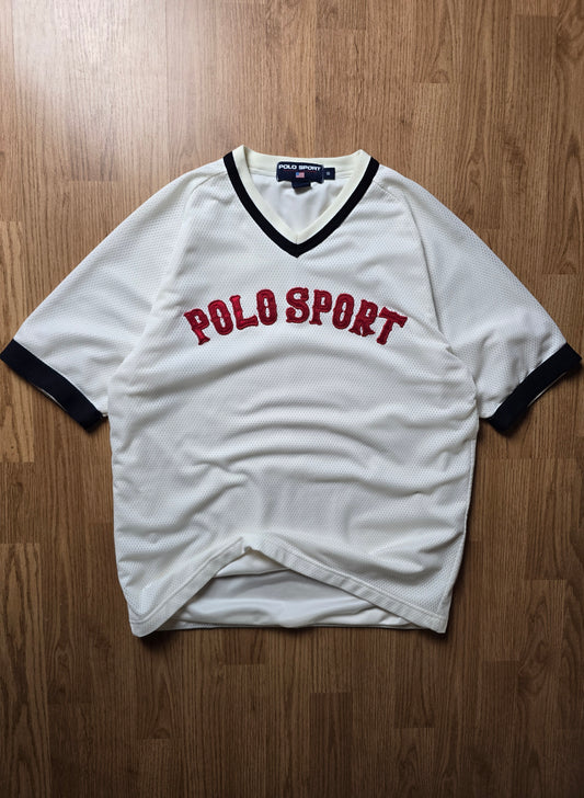 Vintage 90s Ralph Lauren Polo Sport Mesh Baseball Jersey (S/M)