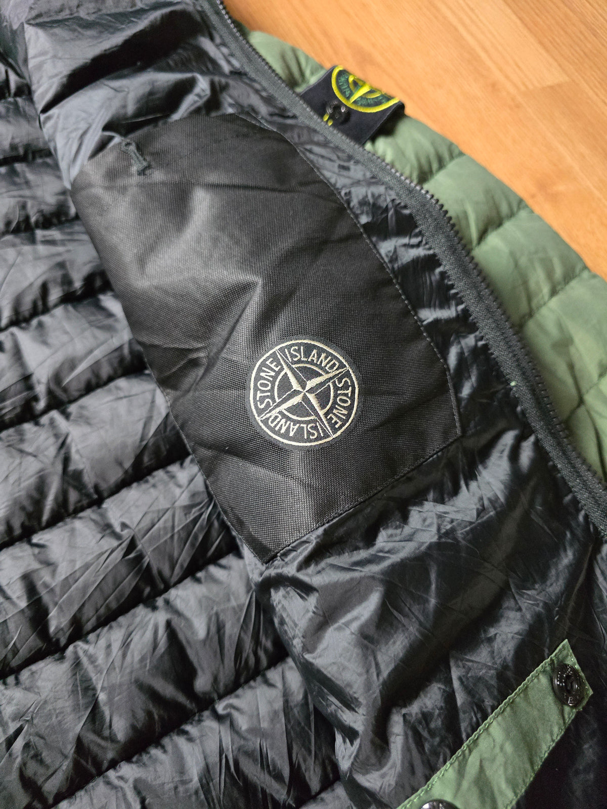 Stone Island O-Cotton / R-Nylon Tela Down Puffer Jacket (L)