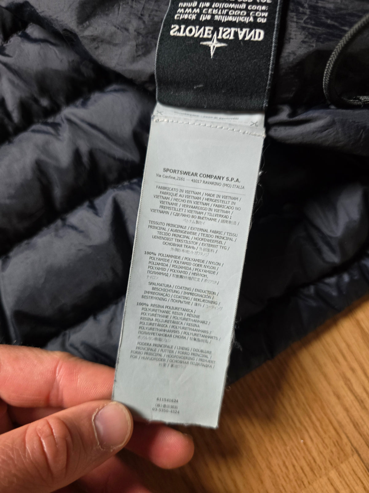 Stone Island Garment Dyed Ultralight Down Puffer Jacket (L)