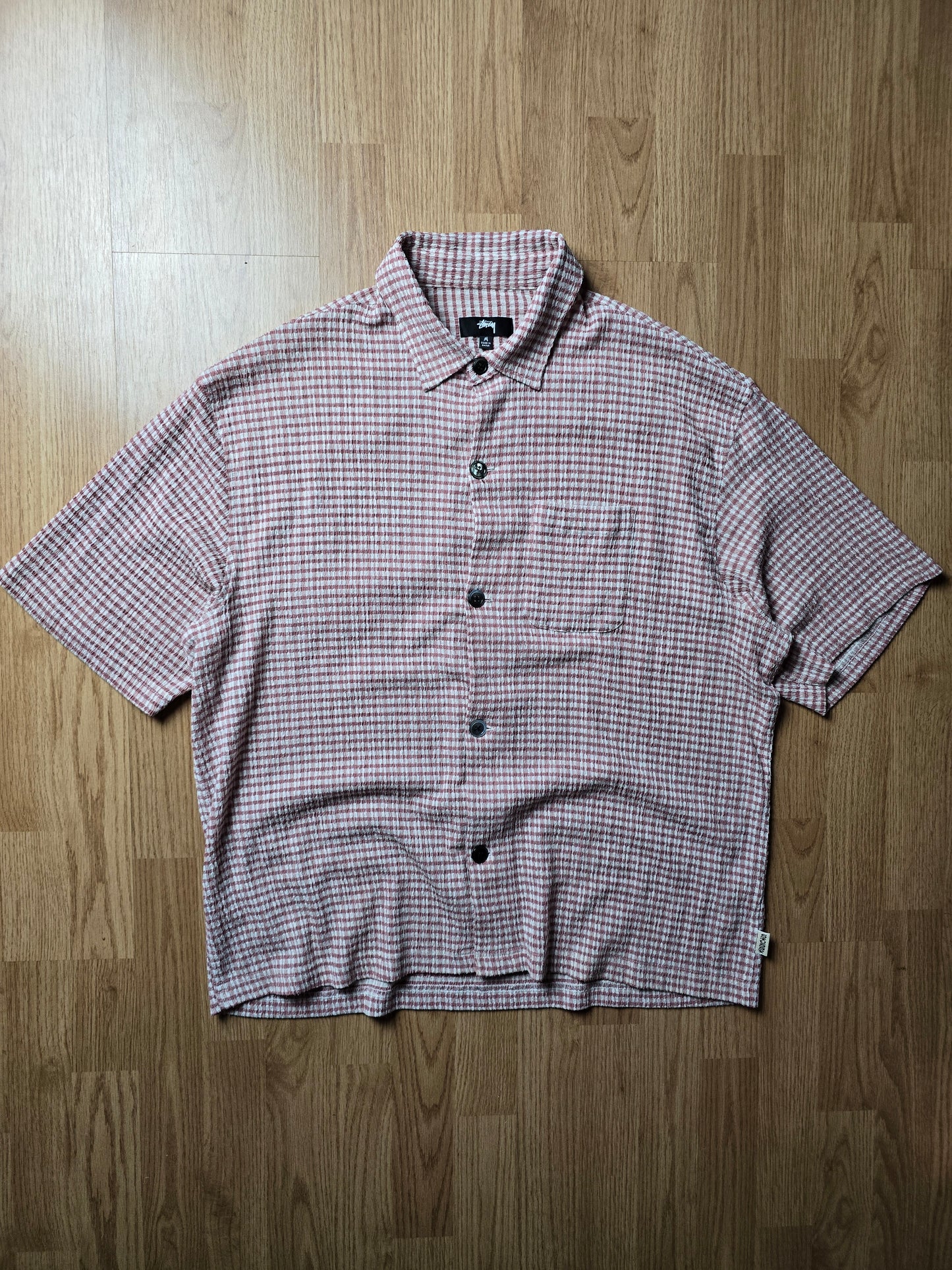 Stussy Wrinkly Gingham SS Shirt (M/L)