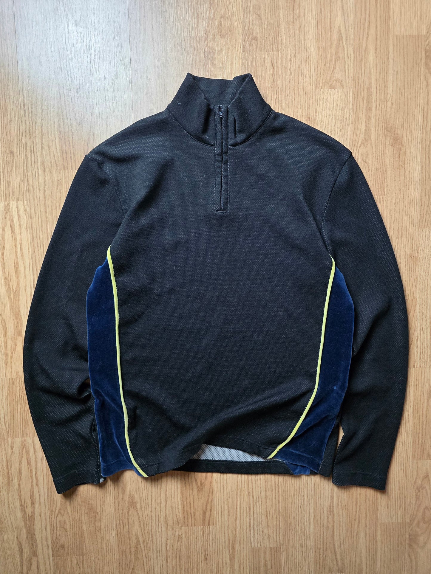 RARE Comme Des Garcons Shirt Wool Blend 1/4 Zip Mesh Pullover (M)