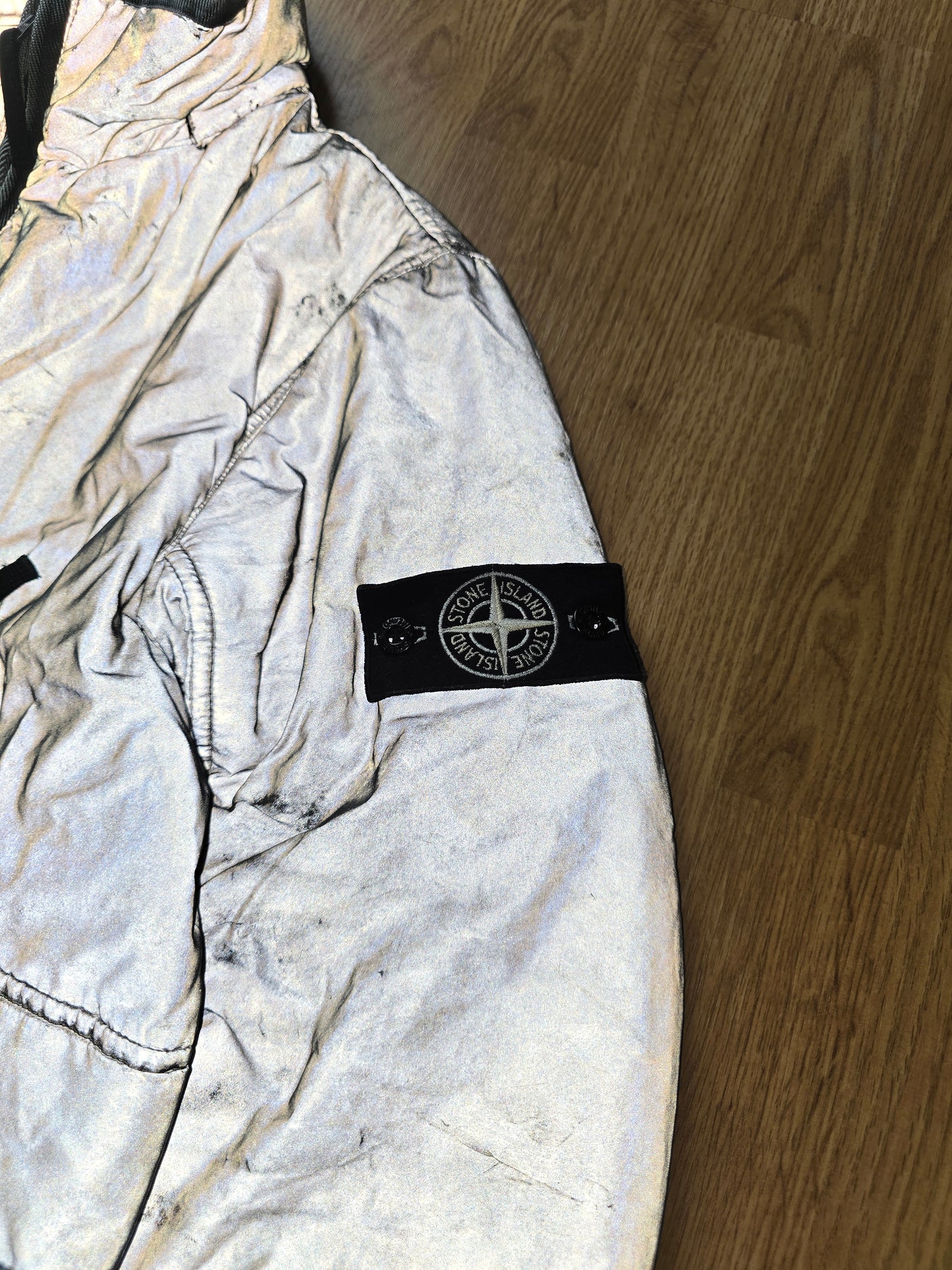 Stone Island 30th Anniversary Liquid Reflective Jacket (S)