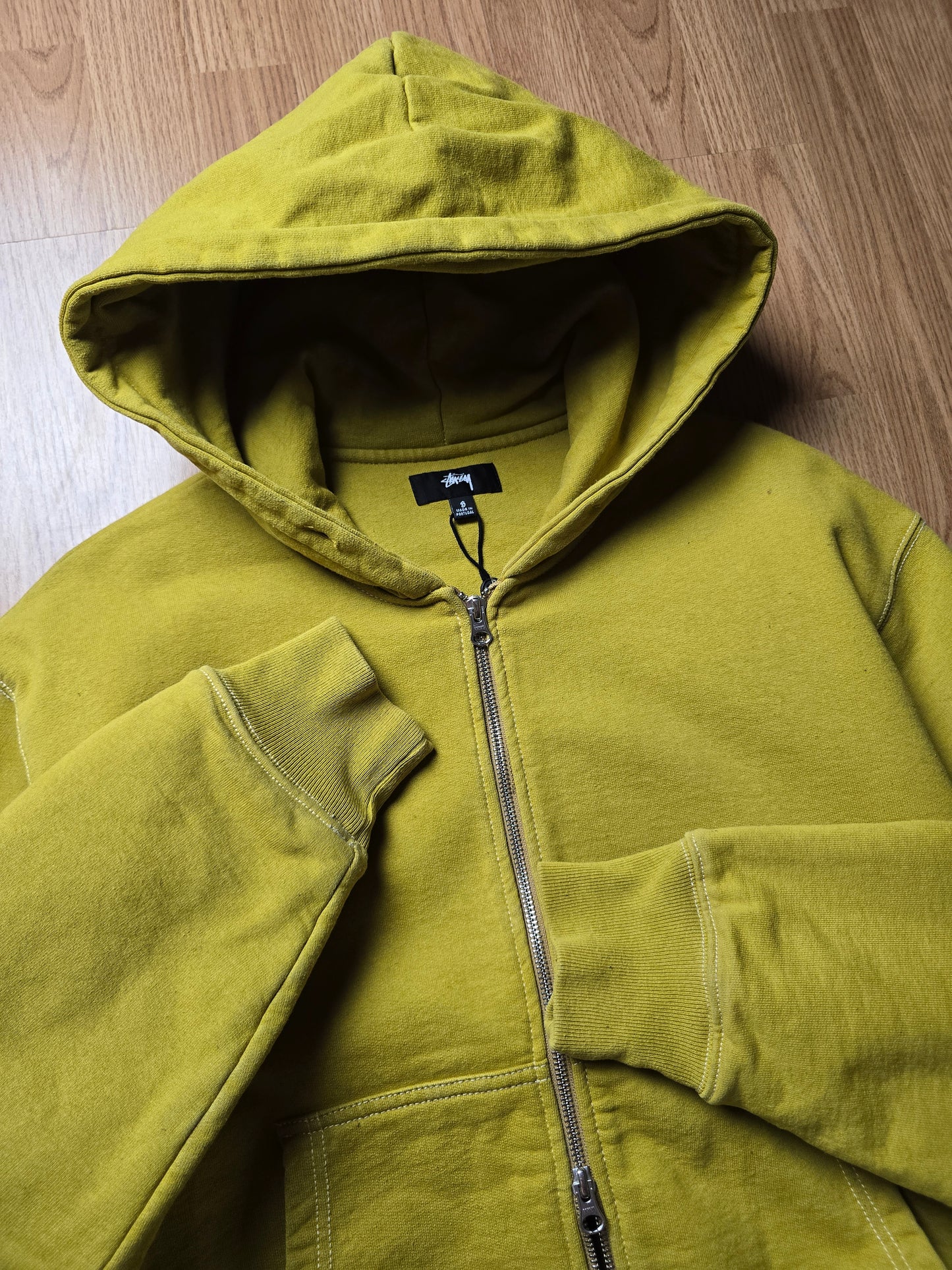 Stussy 'Double Face Label Zip' Heavyweight Hoodie (S/M)