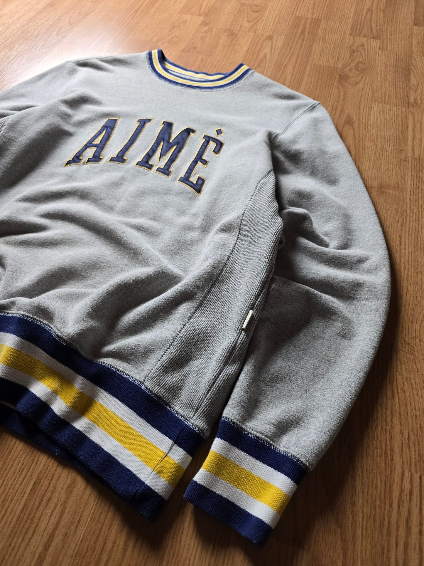 Aime Leon Dore Terry Collegiate Crewneck Sweatshirt (M)