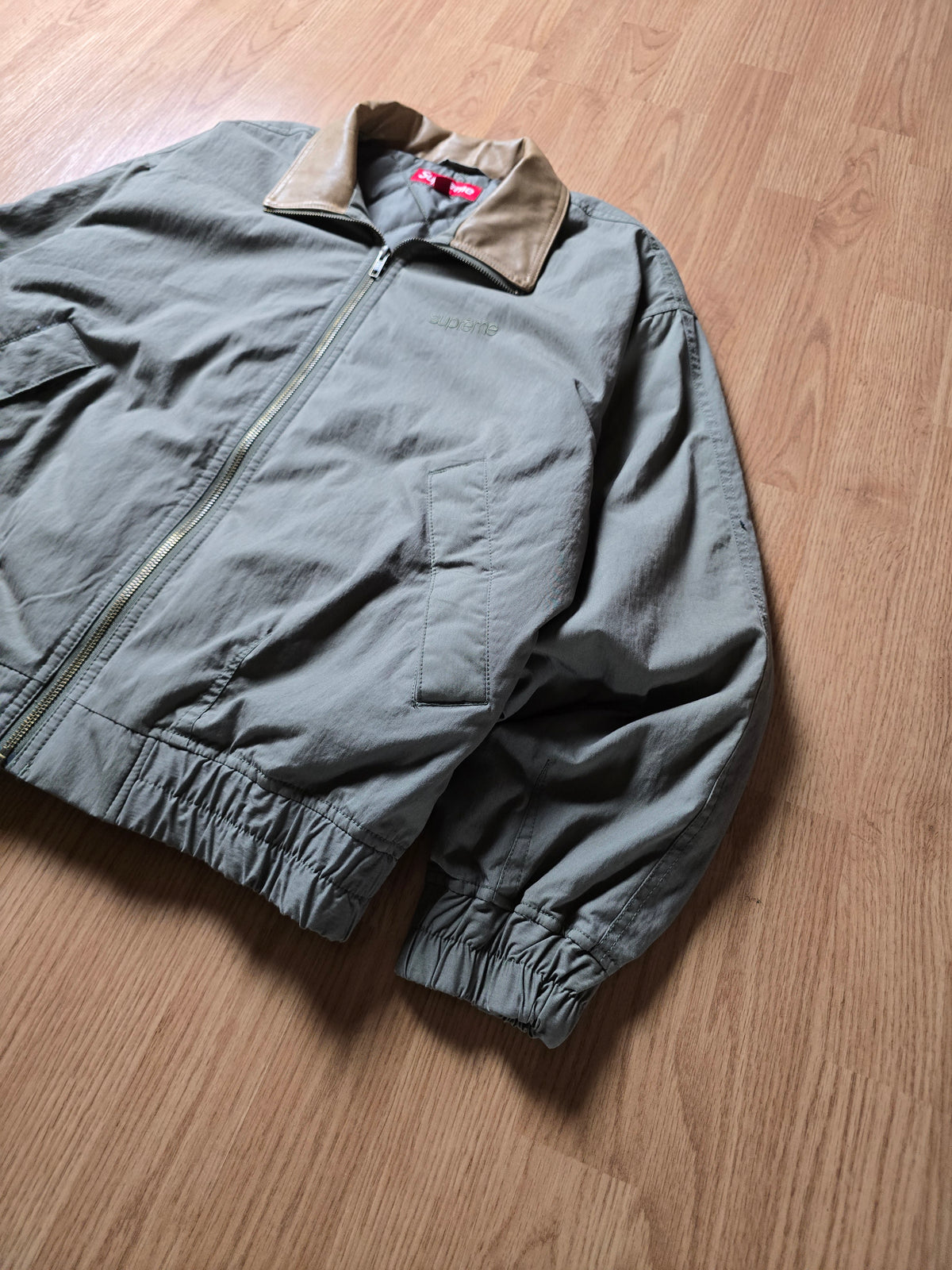 Supreme Leather Colar Utility Jacket (S/M)