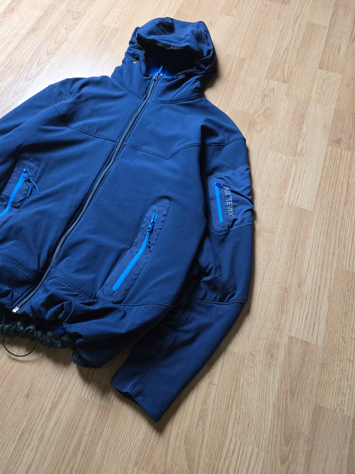 00s Arc'teryx 'Hylluss' Polartec Fleece Lined Hoodie/Jacket (L)