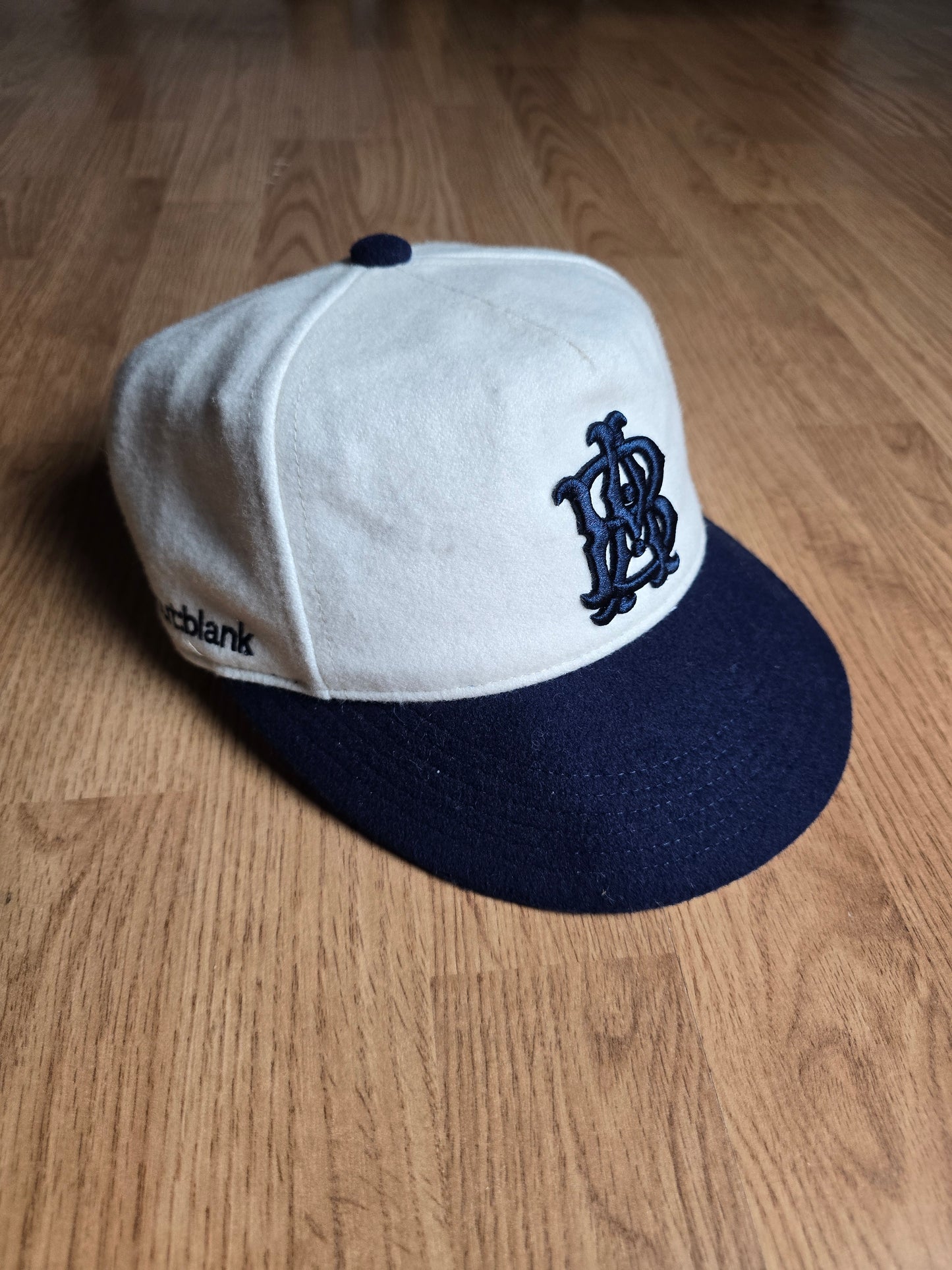 About Blank Wool-Blend Monogram Cap