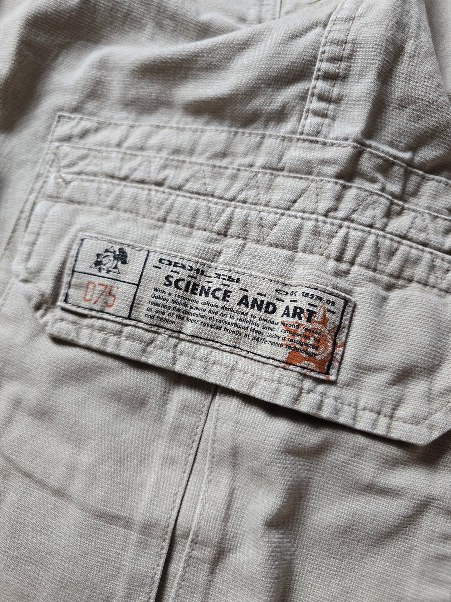 Y2K Oakley Science And Art Cargo Shorts (36)