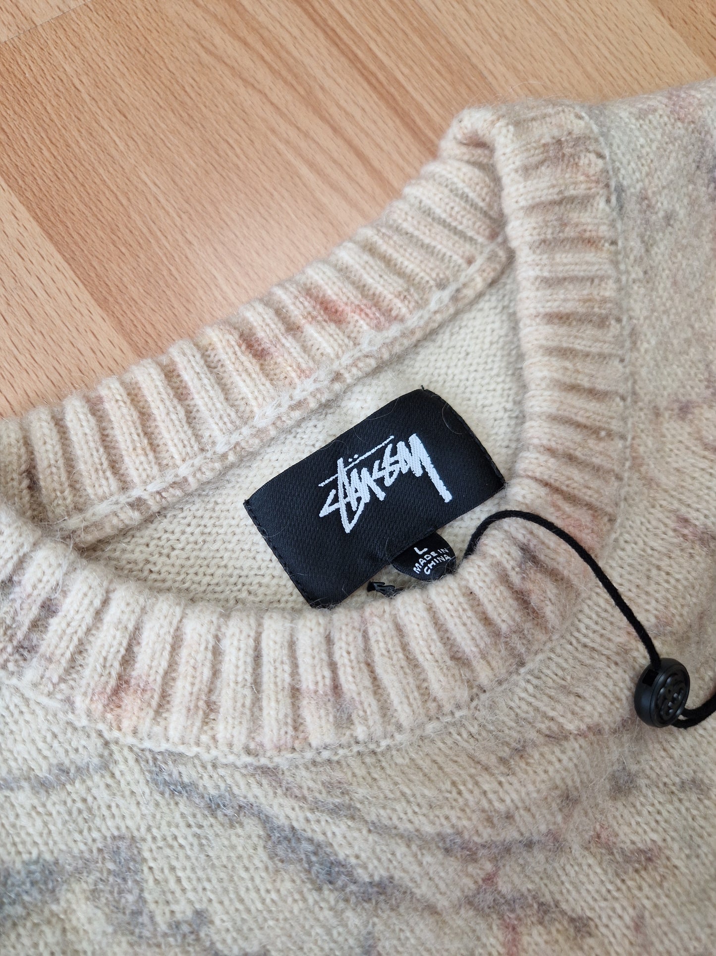 Stussy 'Wings Print' Knitted Sweater BNWT (L)