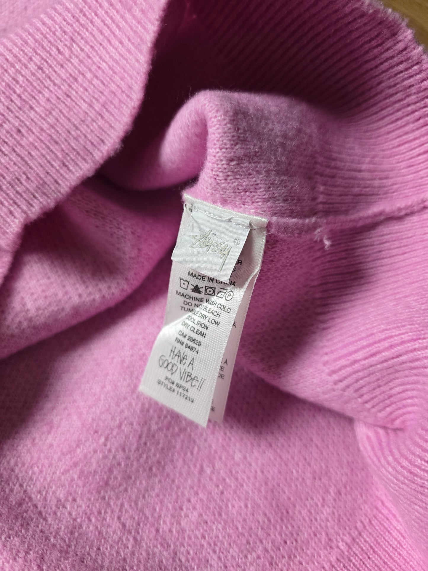 Stussy Half Zip Mock Neck Sweater (L)