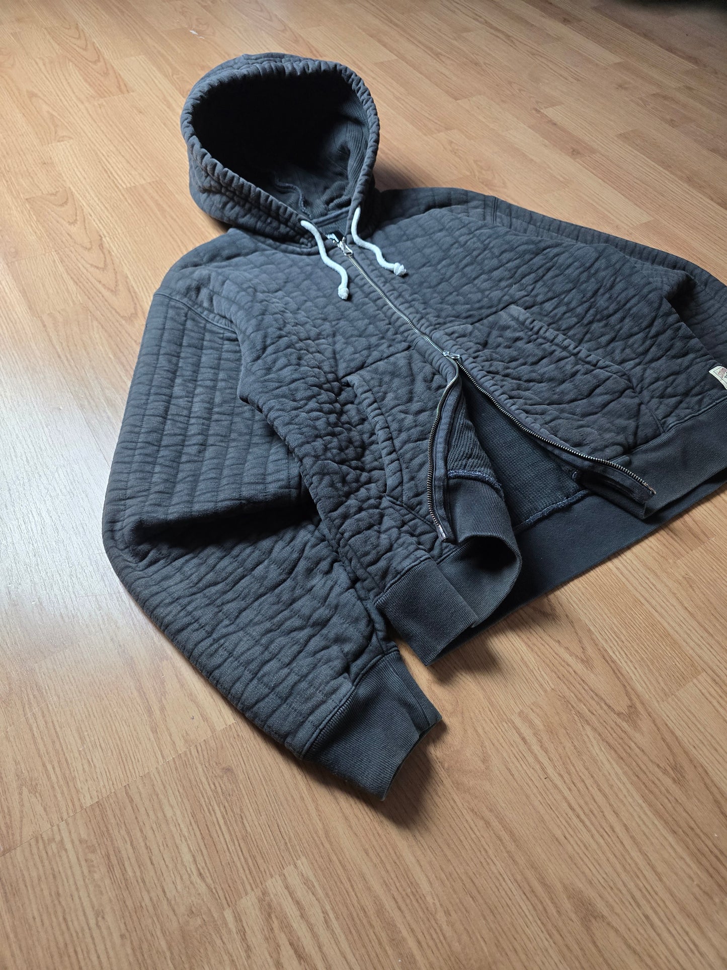 Stussy Vertical Quilted Thermal Lined Zip Hoodie (M/L)